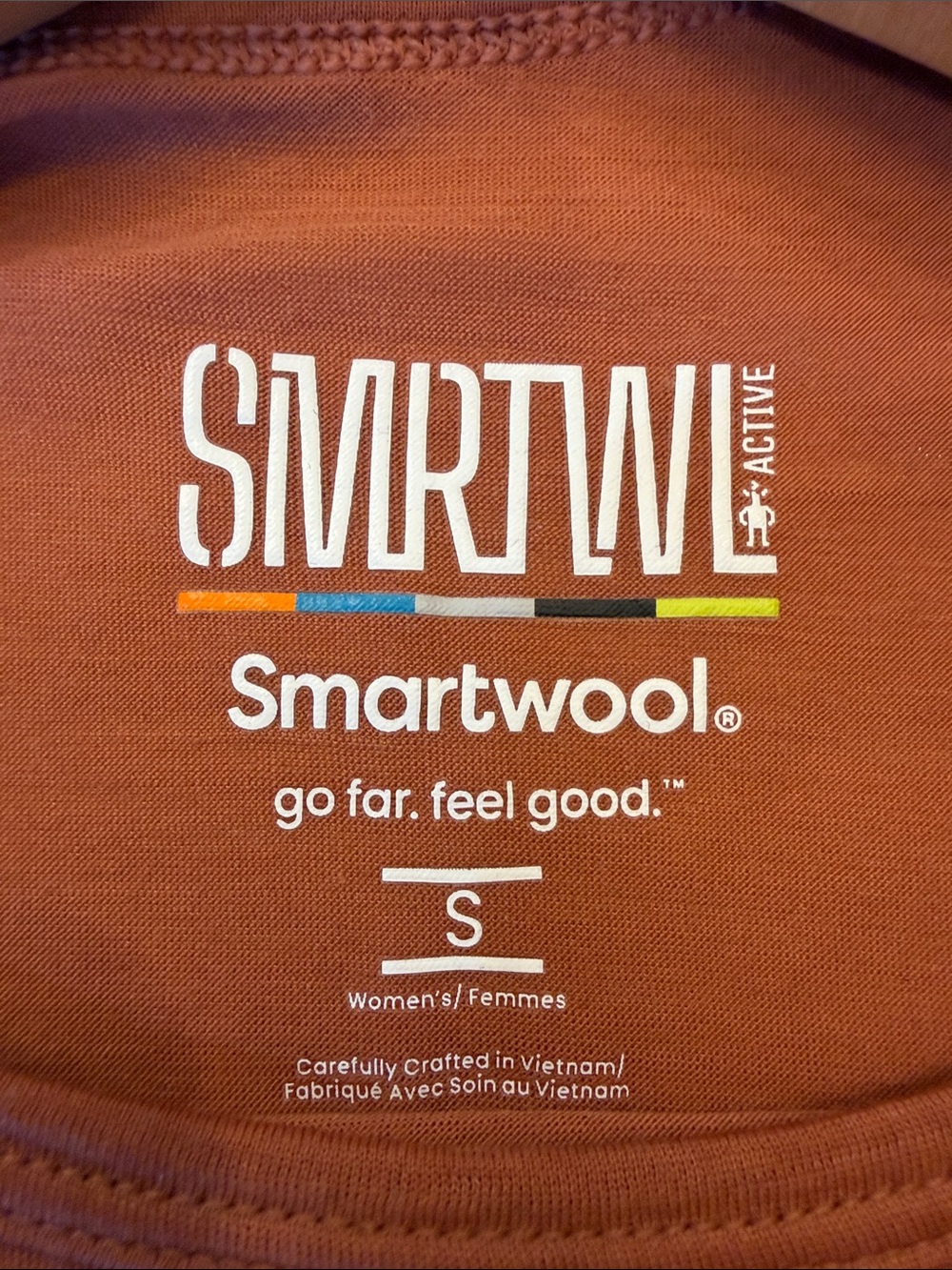 Smartwool Women's Active Ultralite High Neck Tank - Burnt Sienna Size Small - Picture 3 of 8